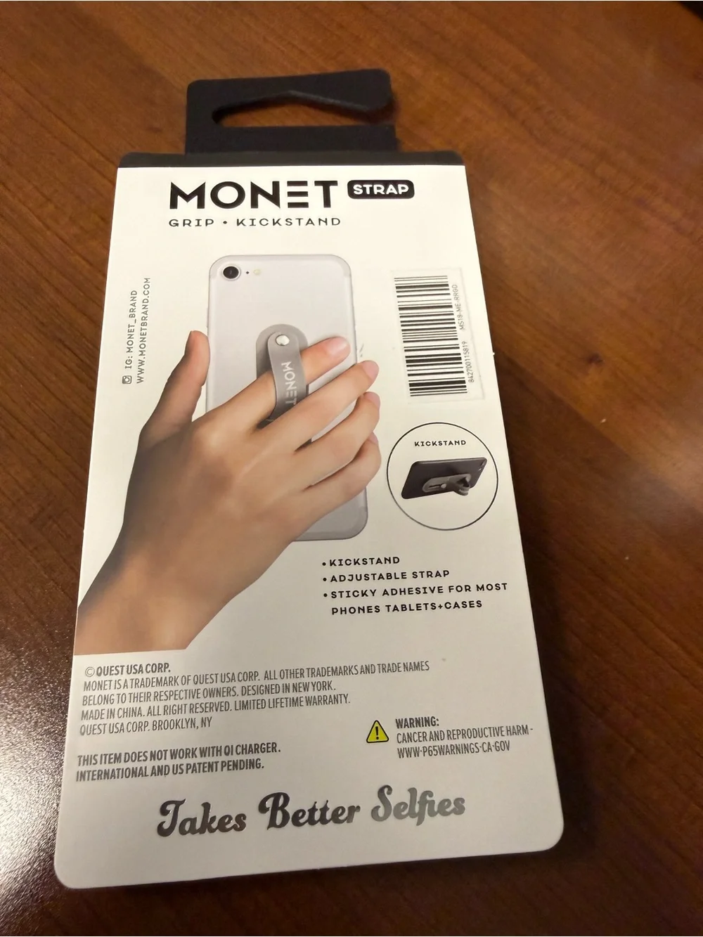 Monet Phone Strap Grip & Kickstand